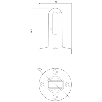 SIEMENS DUVARA BAĞLANTI BRAKET TEK YÖN 70 MM 4011209266940