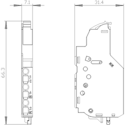 SIEMENS ELEKTRİKSEL ALARM KONTAĞI 3VA2 240VAC-250VDC 6A 4042949000099 - Thumbnail