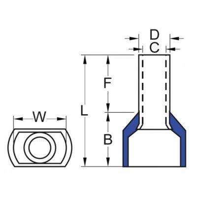 ŞAFAK ELEKTRİK ÇİFT GİRİŞLİ KABLO YÜKSÜĞÜ EKO SERİSİ 2X4.00MM2 100 ADET (100 ADET) 8680734716136