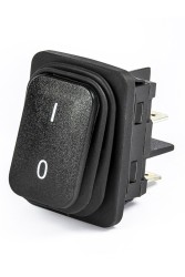 Emas - EMAS A54B1H10 IŞIKLI SİVİÇ SİYAH GÖVDE TERMİNALLİ IŞIKSIZ IP65 2NA 30X22MM