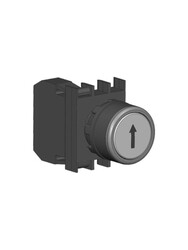 Emas - EMAS B100DBOD B SERİSİ YAYLI DİKEY BUTON BEYAZ 1NA 22MM