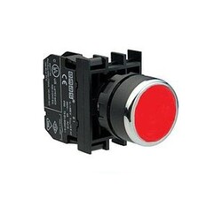 Emas - EMAS B100FK B SERİSİ YAYLI KALICI BUTON KIRMIZI 1NA 22MM