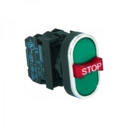 Emas - EMAS BDB30YY ÇİFT STOPLU YEŞİL BUTON