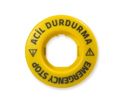 Emas - EMAS BET60FLASH1 EMNİYET FLAŞ ETİKET TÜRKÇE -İNGİLİZCE 24V AC/DC 60MM