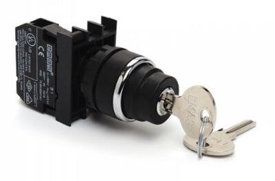 EMAS CP100AA20 CP PLASTİK 0 POZİSYONUNDA ÇIKAN ANAHTARLI KALICI 0-1 22 BUTON 1NO