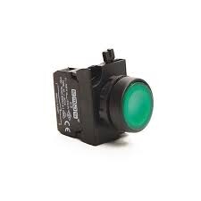 Emas - EMAS CP200DY YEŞİL DÜZ YAYLI KUMANDA BUTONU