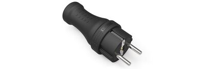 EMAS EKS116F KAUÇUK DÜZ FİŞ 2P+E 16A