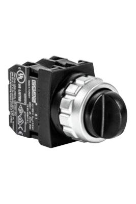 EMAS H101S32 SİYAH ÇİFT DÖNÜŞLÜ 2 NA SEÇİCİ BUTONLAR