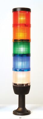 EMAS IK75L024XM01 BEŞ KATLI 24V AC/DC 110MM PLASTİK BORU AYAKLI 70MM İKAZ LAMBASI