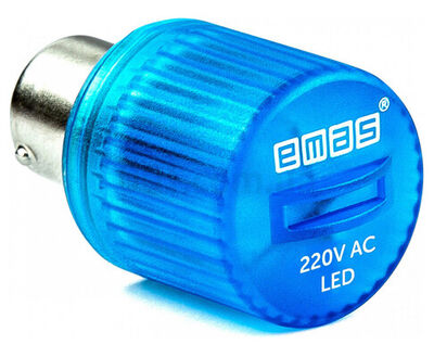 EMAS IKML220M MAVİ LED 220V