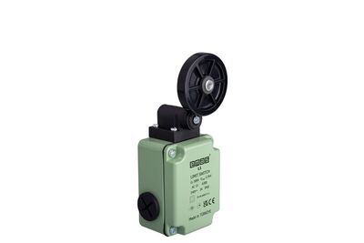 EMAS L1K13MEL121 50MM LASTİK KOLLU MAKARALI ANİ HAREKETLİ 1NO+1NC SINIR ŞALTERİ