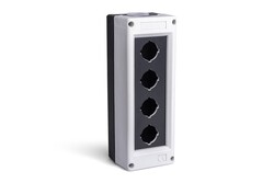 Emas - EMAS PK4BOS 4'LÜ BUTON KUTUSU BOŞ SİYAH-GRİ