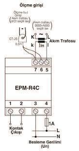 ENTES EPM-R4C CT25 220VAC T/I ELEKTRONİK AMPERMETRE 8699421432280