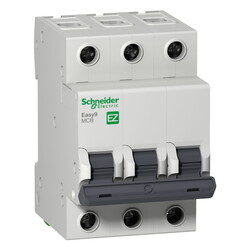 Schneider Electric - EZ9F34320 SCHNEIDER ELECTRIC ANAHTARLI OTOMATİK SİGORTA EASY9 MCB 3P 20A 4,5KA C TİPİ 400V