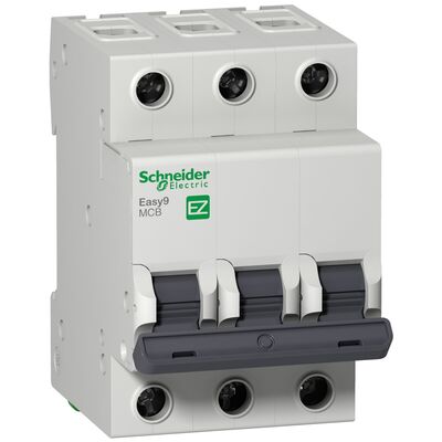 EZ9F34350 SCHNEIDER ELECTRIC ANAHTARLI OTOMATİK SİGORTA EASY9 MCB 3P 50A 4.5KA C TİPİ 400V