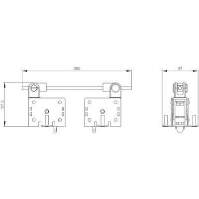 SIEMENS ARKADAN KİLİT HAREKETLİ MİL İLE SABİT İÇİN 4042949004677