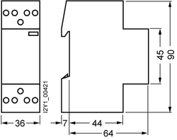 SIEMENS INSTA KONTAKTÖR 230V 2NO+2NC 4001869344027 - Thumbnail