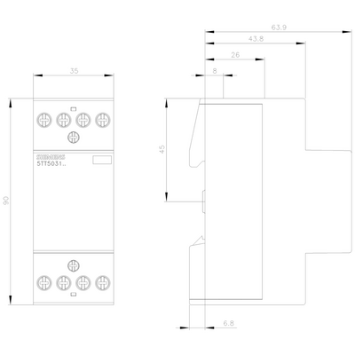 SIEMENS INSTA KONTAKTÖR 230V 3NO+1NC 4001869343990