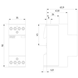 SIEMENS INSTA KONTAKTÖR 230V 4NC 4001869344041 - Thumbnail