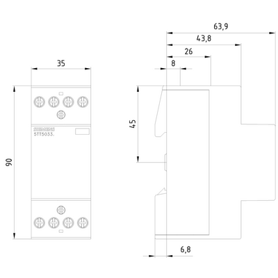 SIEMENS INSTA KONTAKTÖR 230V 4NC 4001869344041