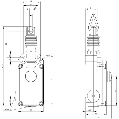 SIEMENS İPLİ ACİL DURUM ŞALTERİ METAL GÖVDE 10 METRE İPLİ 4011209864559