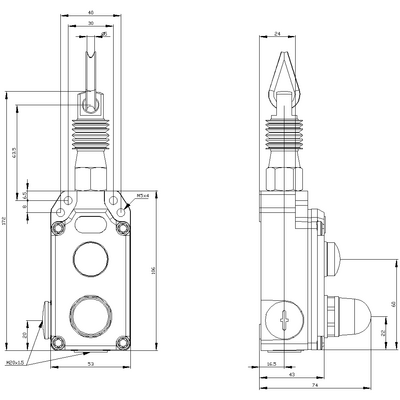 SIEMENS İPLİ ACİL DURUM ŞALTER METAL GÖVDE 25 METRE İPLİ 4011209567894