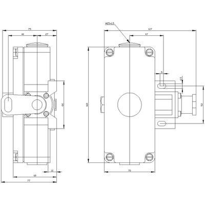 SIEMENS İPLİ ACİL DURUM ŞALTER METAL GÖVDE 2X75 METRE İPLİ 4011209567917