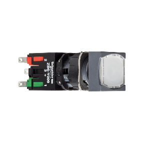 SCHNEIDER ELECTRIC BEYAZ KARE SIVA ALTI EKSİKSİZ BUTON ÇAP 16 MANDALLAMA 1NA+1NK 12...24V 3389110763904