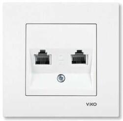 Viko - VIKO K/M BEYAZ İKİLİ NUMERİS TELEFON PRİZİ 8691138055615