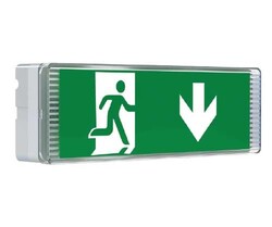  - KIEV MIDI D SÜREKLI LEDLI ASAGI OK 3SAAT ACIL DURUM YÖNLENDİRME ARMATÜRÜ