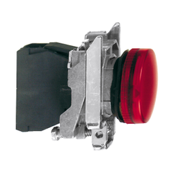 Schneider Electric - SCHNEIDER ELECTRIC ENTEGRE LED'Lİ KIRMIZI EKSİKSİZ PİLOT IŞIĞI 110...120V ÇAP 22 DÜZ LENS 3389110891973