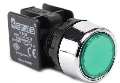 EMAS KUMANDA DÜĞMESİ START YEŞİL KB34DY