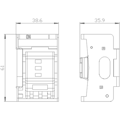 SIEMENS KURMA KOLU KİLİT TERTİBATI 3VA2 4042949004769