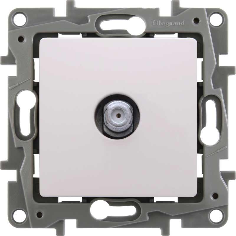 Legrand - LEGRAND 767125 SALBEİ BEYAZ F TİPİ TV-SAT PRİZİ 3245067671252