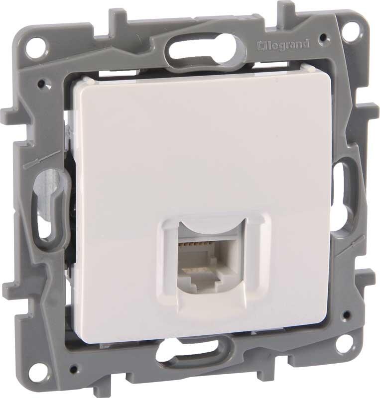 Legrand - LEGRAND 767129 SALBEİ BEYAZ 1 ÇIKIŞLI RJ11 TELEFON PRİZİ 3245067671290