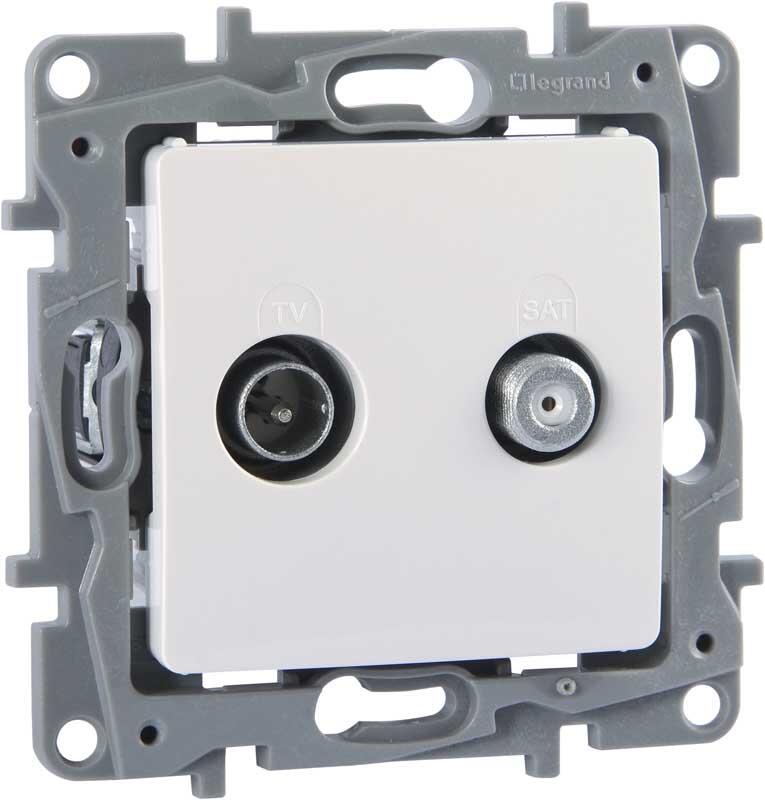 Legrand - LEGRAND 767127 SALBEİ BEYAZ TV-SAT PRİZ GEÇİŞLİ 3245067671276