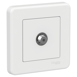 Schneider Electric - SCHNEIDER ELECTRIC LEONA BEYAZ TEKLİ UYDU SAT PRİZ (F KONNEKTÖR)