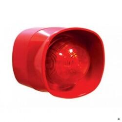 Mavigard - MAVİGARD MAXLOGIC KONVANSİYONEL FLAŞÖRLÜ ELEKTRİKLİ SİREN KIRMIZI 24 VDC ML-2430