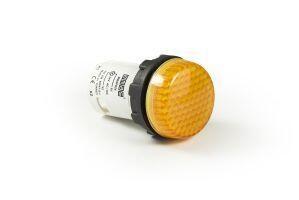 EMAS MB SERİSİ PETEKLİ CAM LEDLİ 24VAC SİNYAL LAMBASI SARI MBSP024S