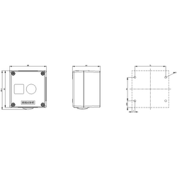 SIEMENS METAL 1 DELİKLİ BOŞ KUTU SİRİUS ACT 4011209969193 - Thumbnail