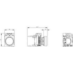 SIEMENS METAL KOMPLE YAY DÖNÜŞLÜ BUTONLAR SIYAH SIRIUS ACT 4011209958289 - Thumbnail