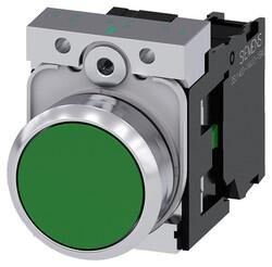 Siemens - SIEMENS METAL KOMPLE YAY DÖNÜŞLÜ BUTONLAR YEŞIL SIRIUS ACT 4011209958319