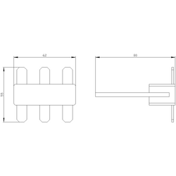 SIEMENS MOTOR KORUMA ŞALTERİ AKSESUARI S3 KONTAKTÖR-S3 GÜÇ ŞALTERİ ARA BAĞLANTI PARÇASI 4011209516564 - Thumbnail