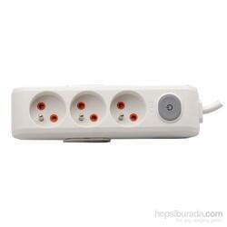 Viko - VIKO MULTİLET ÜÇLÜ 2 METRE KABLOLU UPS ANAHTARLI GRUP PRİZ