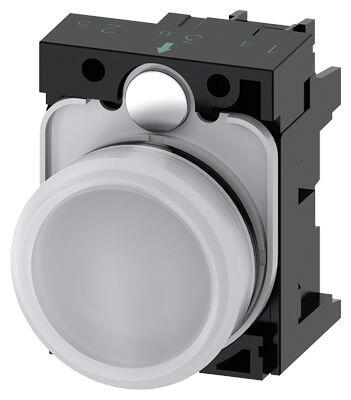 SIEMENS PLASTİK KOMPLE SİNYAL LAMBASI BEYAZ 230VAC SİRİUS ACT 4011209959545