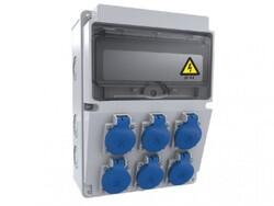 Bemis - BEMİS PRİZLİ KOMBİNASYON KUTUSU-1/16A 220V 6ADET ÖN