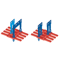 Entes - ENTES PTC/3/02 2,5MM2 YAYLI KLEMENS İÇİN 10'LU ÜST KÖPRÜ M2143 8699421416327