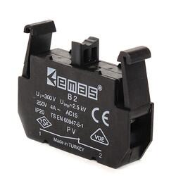 Emas - EMAS PV ÇİFT HIZLI STOP KONTAK BLOK PVB2