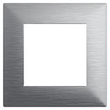 Legrand - LEGRAND 768281 RAVENTİ SATİNE ALÜMİNYUM TEKLİ ÇERÇEVE 3414971107595