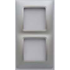 Legrand - LEGRAND 768272 RAVENTİ ALÜMİNYUM İKİLİ DİKEY ÇERÇEVE 3414971107441